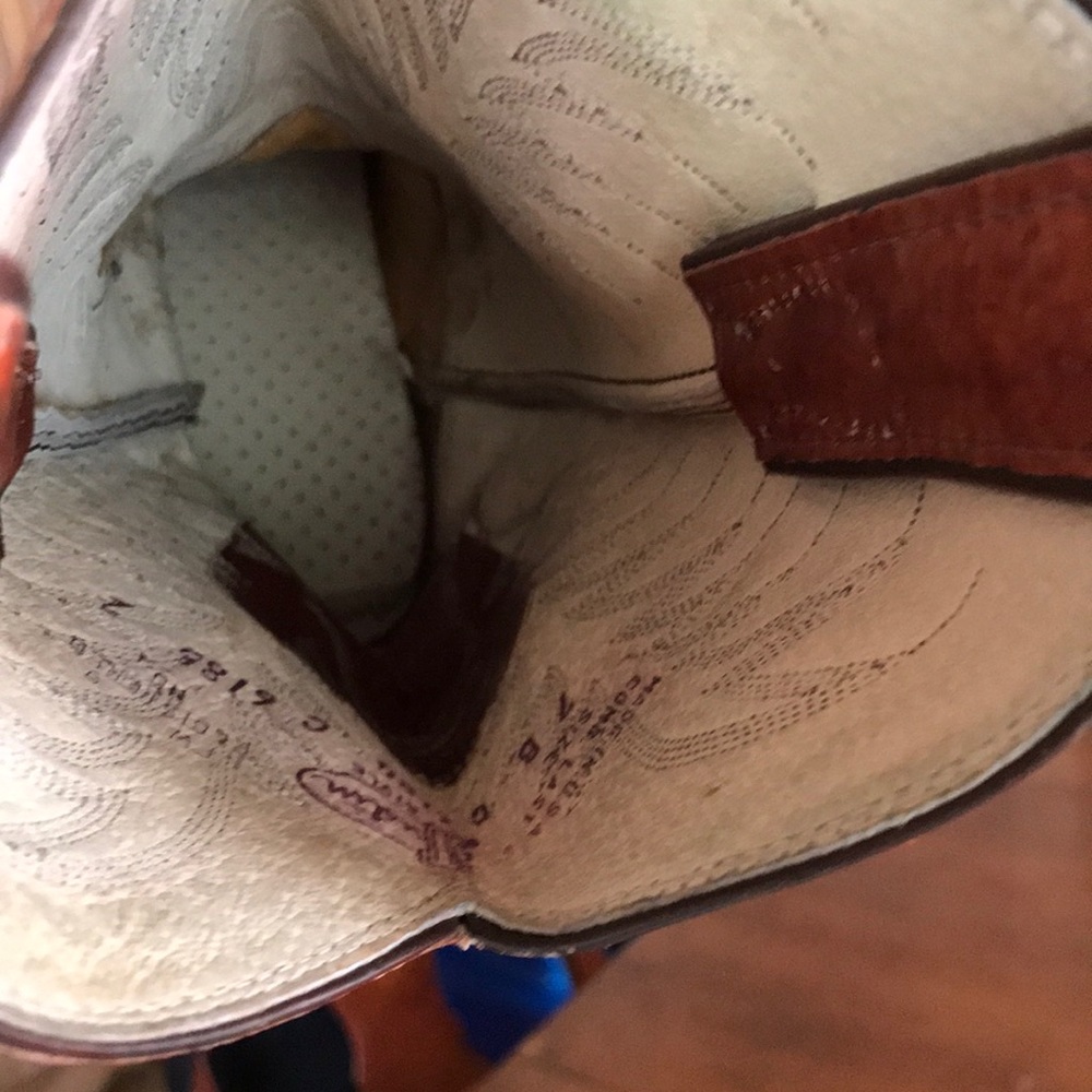 Vtg Justin style Cowboy boots Sz 7 - Picture 8 of 8